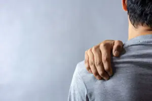 Man with shoulder pain